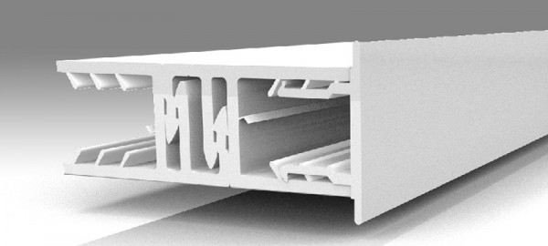 voor 10 of 16 mm dikte | Zevener randprofiel | 70 mm breed